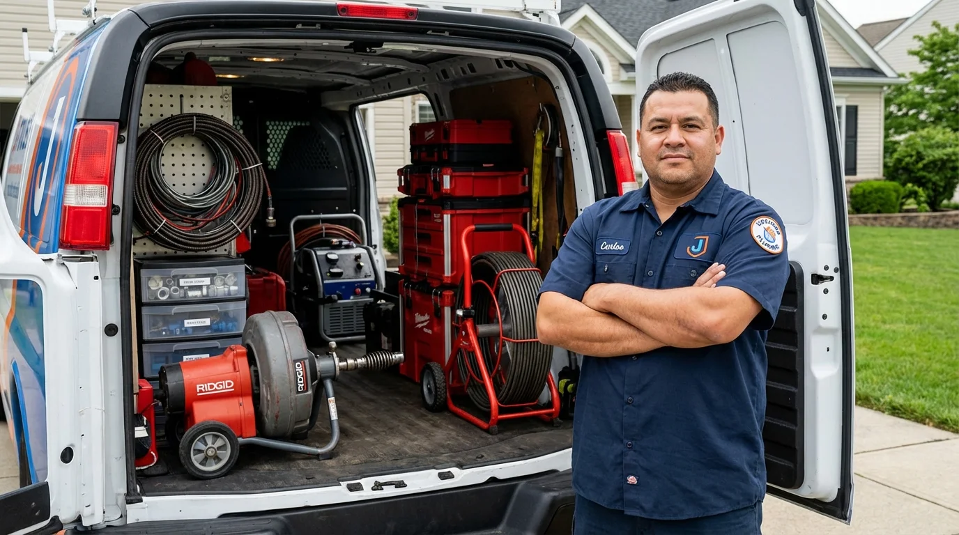 Professional drain cleaning equipment and Johns Plumbing LLC plumber in Cortez